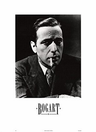 Humphrey Bogart, smoking art print