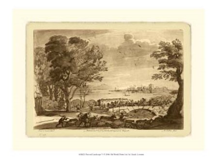 Pastoral Landscape V by Claude Lorrain art print