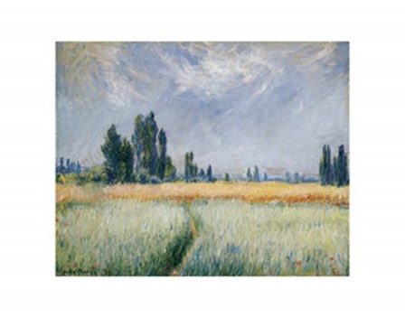 Wheatfield, 1881 by Claude Monet art print