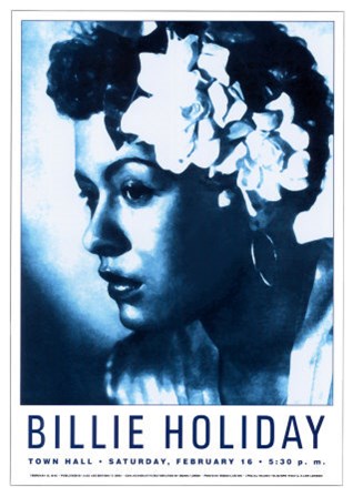 Billie Holiday Town Hall Nyc 1946 art print