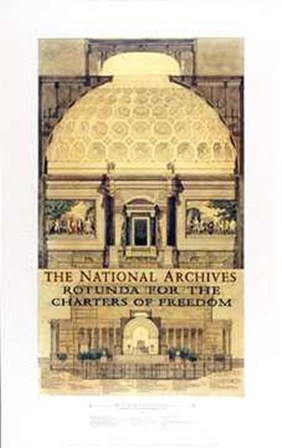 National Archives Rotunda by Craig Holmes art print