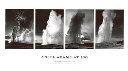 Old Faithful Geyser by Ansel Adams art print