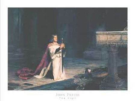 Vigil by John Pettie art print