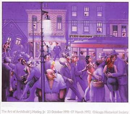 Casey Mae in the Street by Archibald John Motley Jr. art print