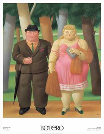 Una Coppia 1999 by Fernando Botero art print