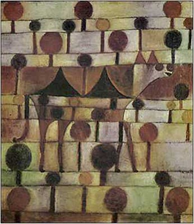 Camel in Rhythmic Wooded Landscape by Paul Klee art print