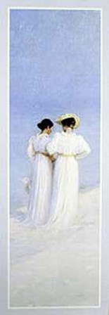 Summer Afternoon on Skagen Beach  (detail) by Peder Severin Kroyer art print