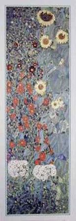 Garden with Sunflowers by Gustav Klimt art print