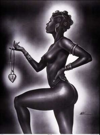 Lock and Key-Female by Kevin A. Williams - WAK art print