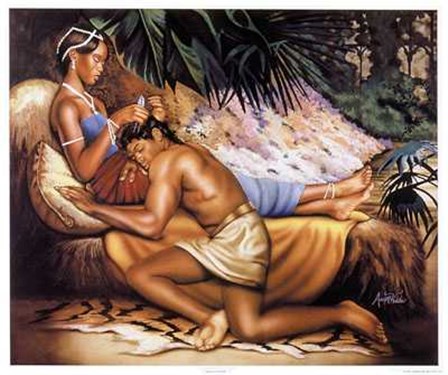 Samson and Delilah by Hicks art print