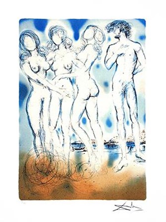 Judgement of Paris, c.1971 (Limited Edition) by Salvador Dali art print