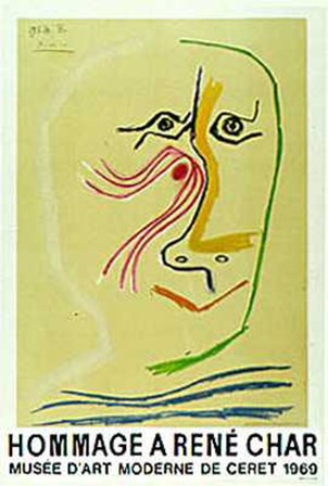 Hommage a Rene Char by Pablo Picasso art print