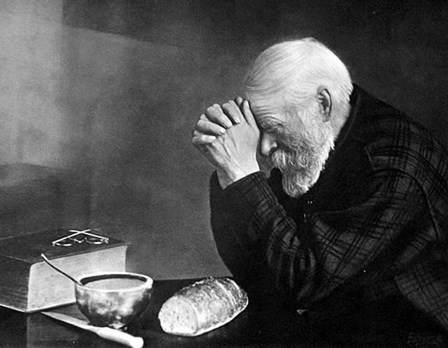 Grace Old Man Praying by Eric Enstrom art print