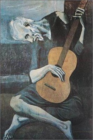 Old Guitarist by Pablo Picasso art print