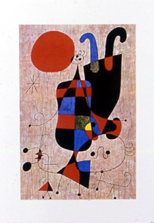 Upside-Down Figures by Joan Miro art print