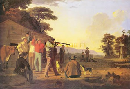 Shooting For The Beef by George C. Bingham art print