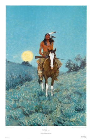 The Outlier by Frederic Remington art print