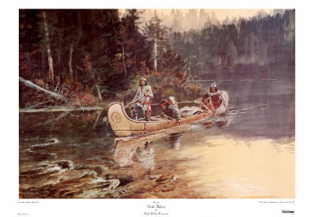 On The Flathead by Charles M. Russell art print