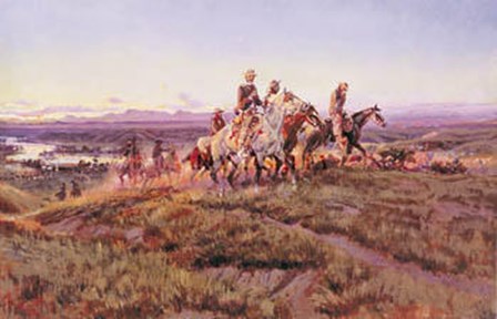 Men Of The Open Range by Charles M. Russell art print