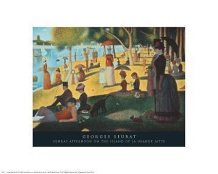 Sunday Afternoon on the Island of La Grande Jatte, c.1886 by Georges Seurat art print