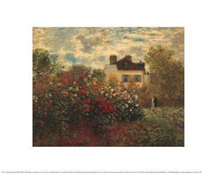 Artist Garden In Argenteuil by Claude Monet art print