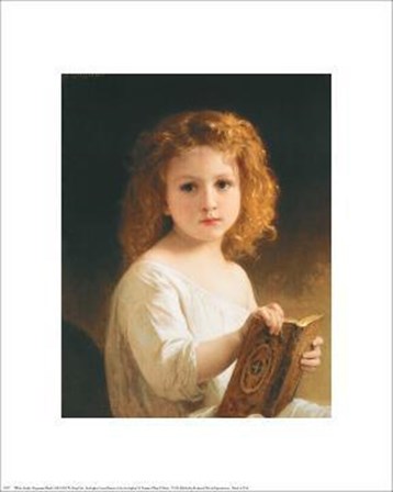 Story Book by William Adolphe Bouguereau art print