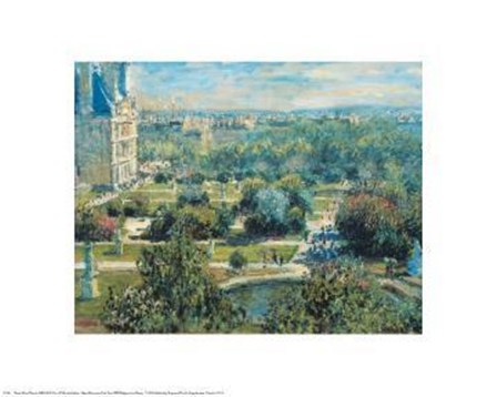 View Of Tuileries Gardens by Claude Monet art print