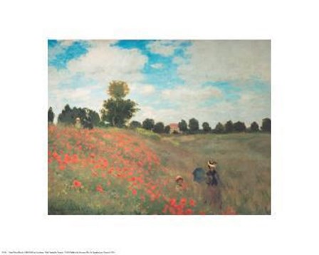 Les Coquelicots by Claude Monet art print