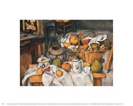 Still Life With Fruit Basket, 1880-1890 by Paul Cezanne art print