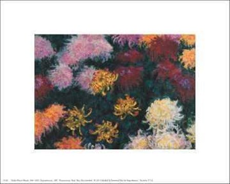 Chrysanthemum, 1897 by Claude Monet art print