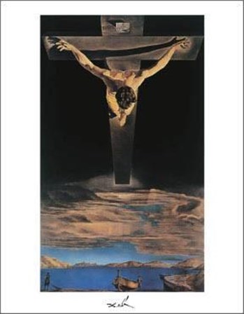 Christ Of St. John Of The Cross by Salvador Dali art print