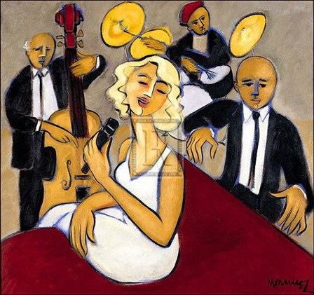 Jazz Ensemble (Le) by M. Hammel art print