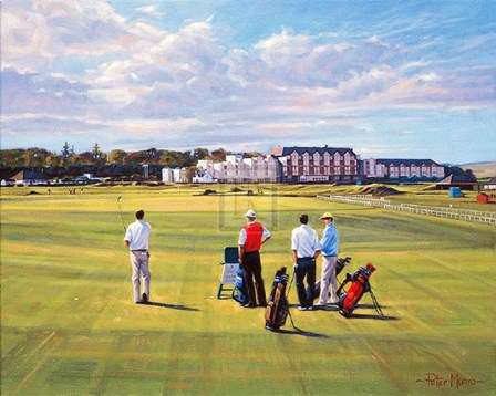 St Andrews 1St - &#39;Burn&#39; by Robyn Munro art print