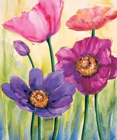 Anemoni In Rosa by Giuseppina Tartagni art print