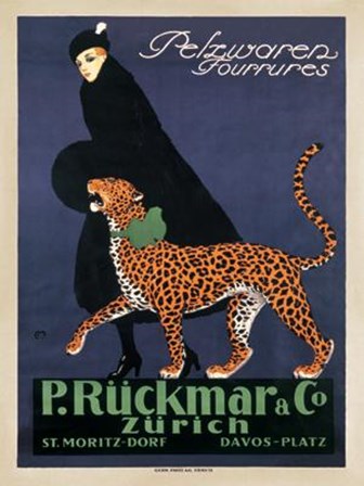 P R&#252;ckmar C, 1910 by Ernest Montaut art print