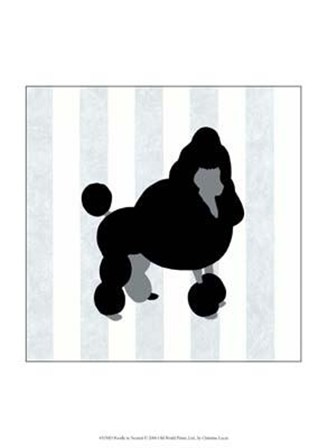 Poodle In Neutral by Lucas Lucas art print