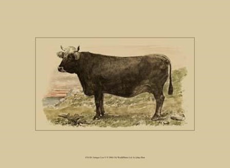 Antique Cow V by Julian Bien art print