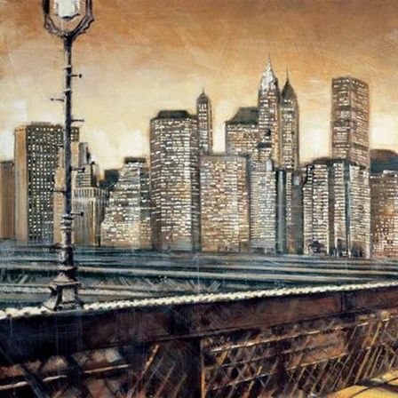 Manhattan Sunset I by Sid Daniels art print