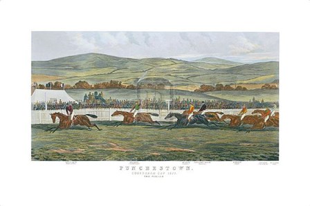 Finish, Punchestown by John Sturgess art print