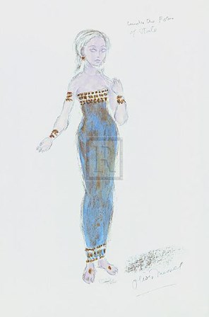 Designs for Cleopatra Xxix by Oliver Messel art print