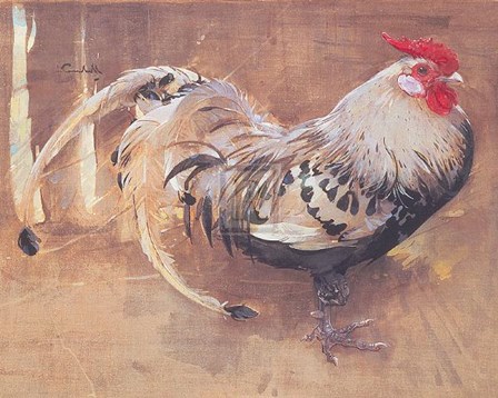 Spangled Cock by J. Crawhall art print