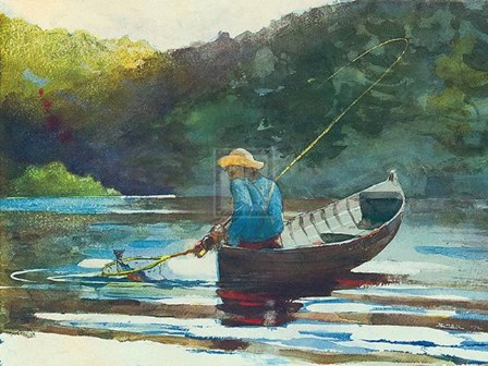 Boy Fishing, 1892 by Winslow Homer art print