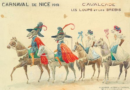 Carnaval De Nice, 1951 art print