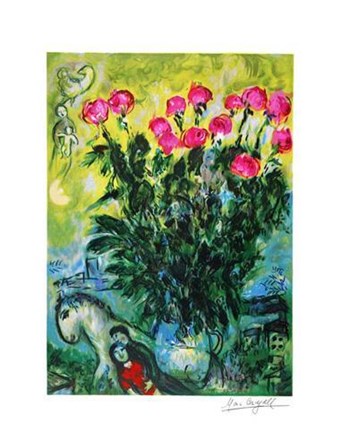 Les Roses by Marc Chagall art print