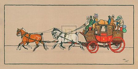 Stagecoach II by Cecil Aldin art print