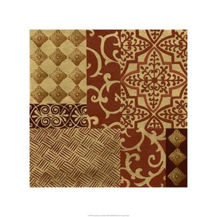 Henna Patterns On Gold I by Nancy Slocum art print