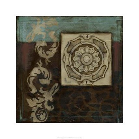 Damask Tapestry Wrosette II by Jennifer Goldberger art print