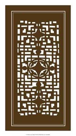 Shoji Screen In Brown IV by Vision Studio art print