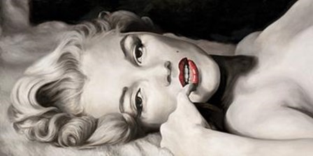 Marilyn Monroe - Reclined by L. Ritter art print