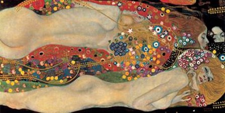 Water Serpents II, c.1907 by Gustav Klimt art print